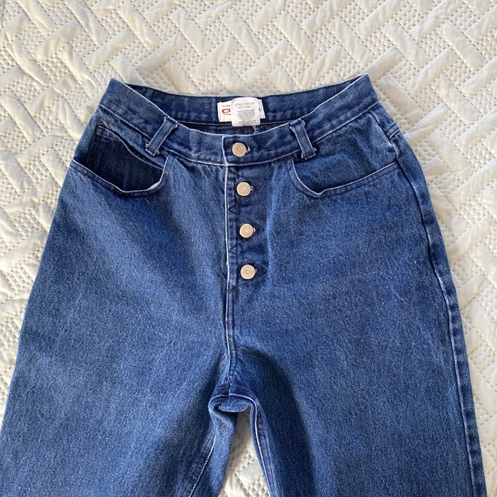 Vintage 90s Cristina Button Fly High Waisted Mom Jeans 26